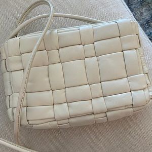 Zara woven leather crossbody bag